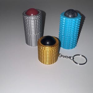 Multifunktionell fidgetleksak – Dubbelsnurrande klick med roterande boll | ADHD stresslindrande EDC-skrivbordsleksak | Kristall eller nylon | ORBIK