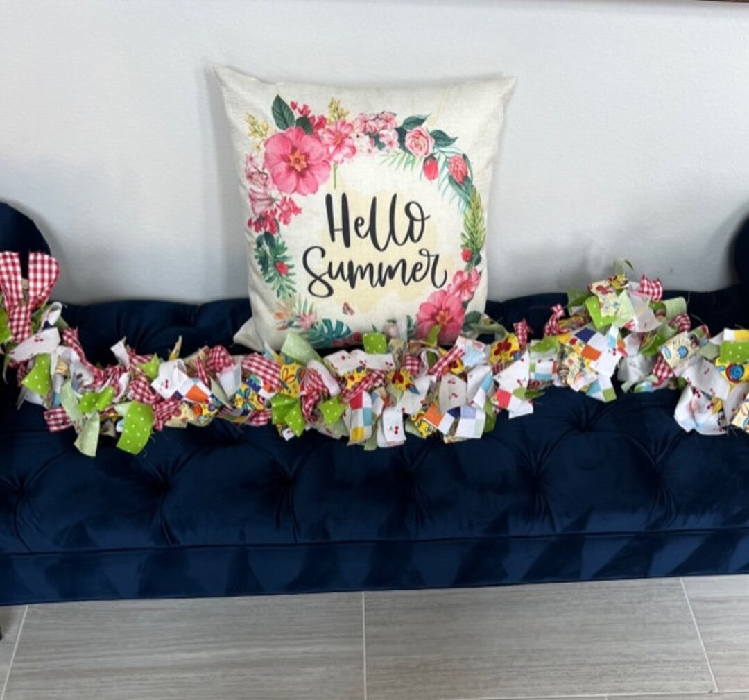 Summer Garland, Stairway Garland, Rag Garland, Table Garland, Party