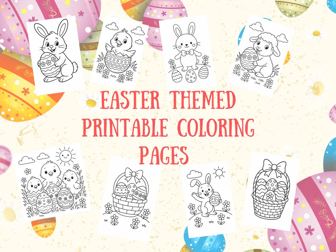 Easter Coloring Pages for Kids - Printable Bunny, Egg and Chick ...