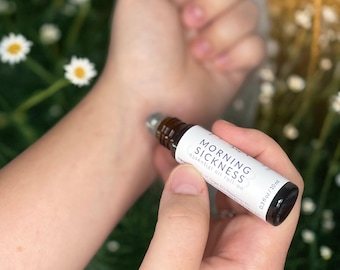 Organic Morning Sickness Essential Oil Roll-On: Ginger & Peppermint Nausea Relief On-the-Go