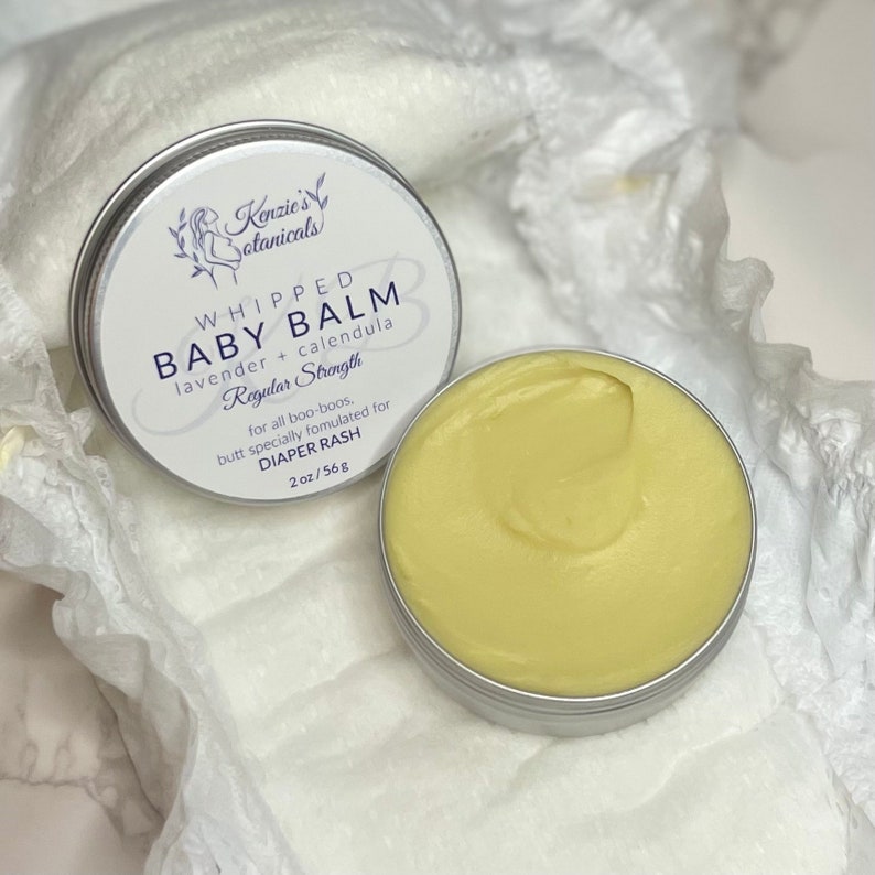 Organic Diaper Rash Cream Whipped Baby Balm for Sensitive Skin