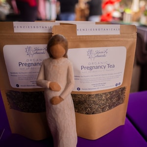 Organic Herbal Pregnancy Tea | Labor Preparation | Support Healthy Pregnancy & Postpartum | Red Raspberry Leaf and Nettle | Loose Leaf