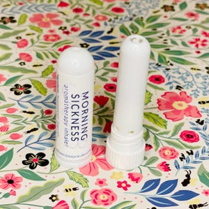 Organic Morning Sickness Aromatherapy Inhaler: Ginger & Peppermint Nausea Relief On-the-Go