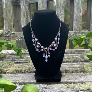 Purple Stardrop Fairy Necklace