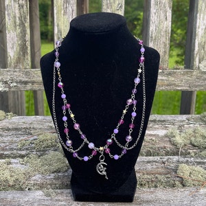Purple Moonstar Necklace