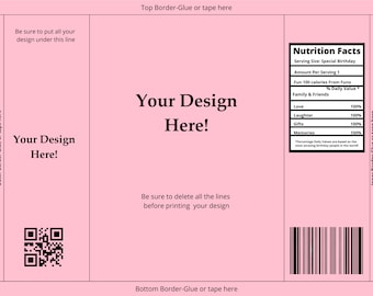 Chip bag Templates diy template birthday party favor