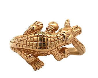 14ky Gold Alligator Ring