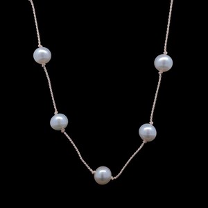 Sophie Gems 14ky Freshwater Cultured Pearl Tin-Cup Necklace, 18&quot;