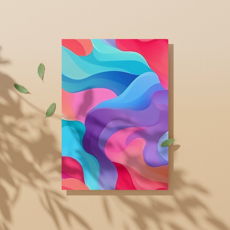 Gradient Watercolor Abstract Digital Prints 20 Seamless Patterns