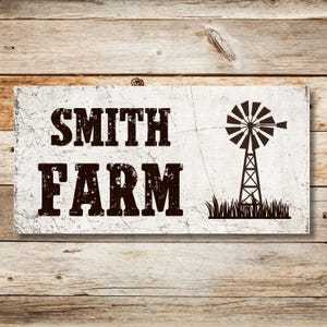 Family Farm Rustic Sign, Family Name Sign, Personalized Canvas Farm Art, Unique Gift for Couple, Custom Wall Art