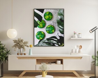 Monstera Tarts - Professional Photography - Food Art Print - Kitchen Wall Art - Food Photography - Kitchen Decor - Foodie Gifts