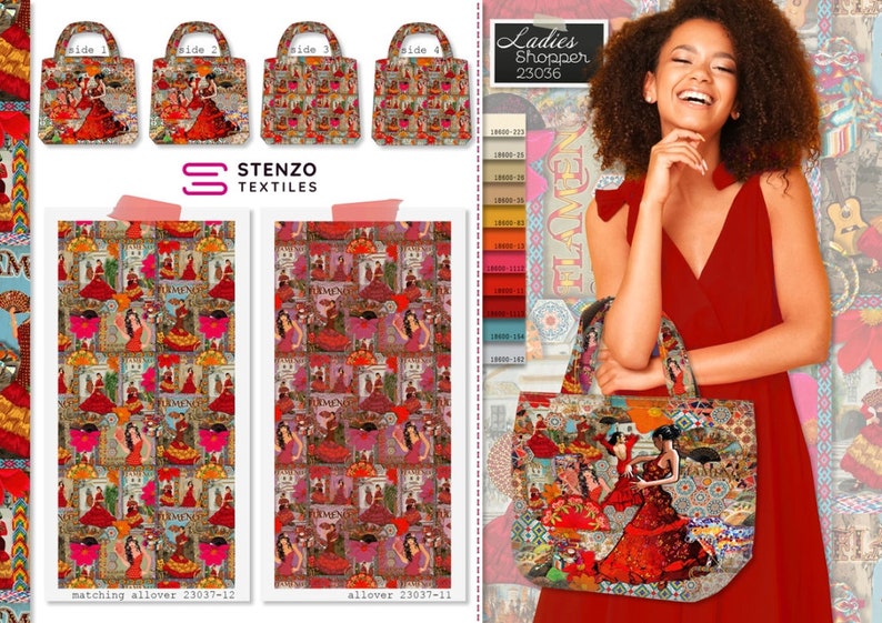 Taschenpanel von Stenzo mit tollem Muster einfach nähen Bild 2