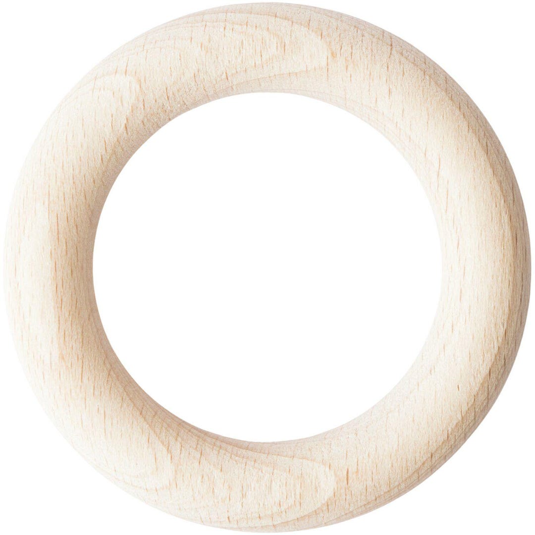 Wooden Rings Rattle New: Rico Wooden Ring for Rattle Natural 7 Cm - Etsy
