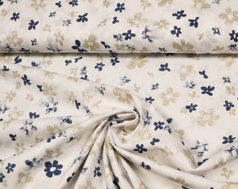 Cotton fabric, high-quality blouse and shirt fabric with floral pattern, 100% cotton