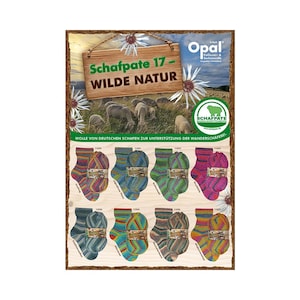 Opal Schafpate 17 – Wilde Natur | 4-fach Sockengarn | Nachhaltig & mulesing-frei