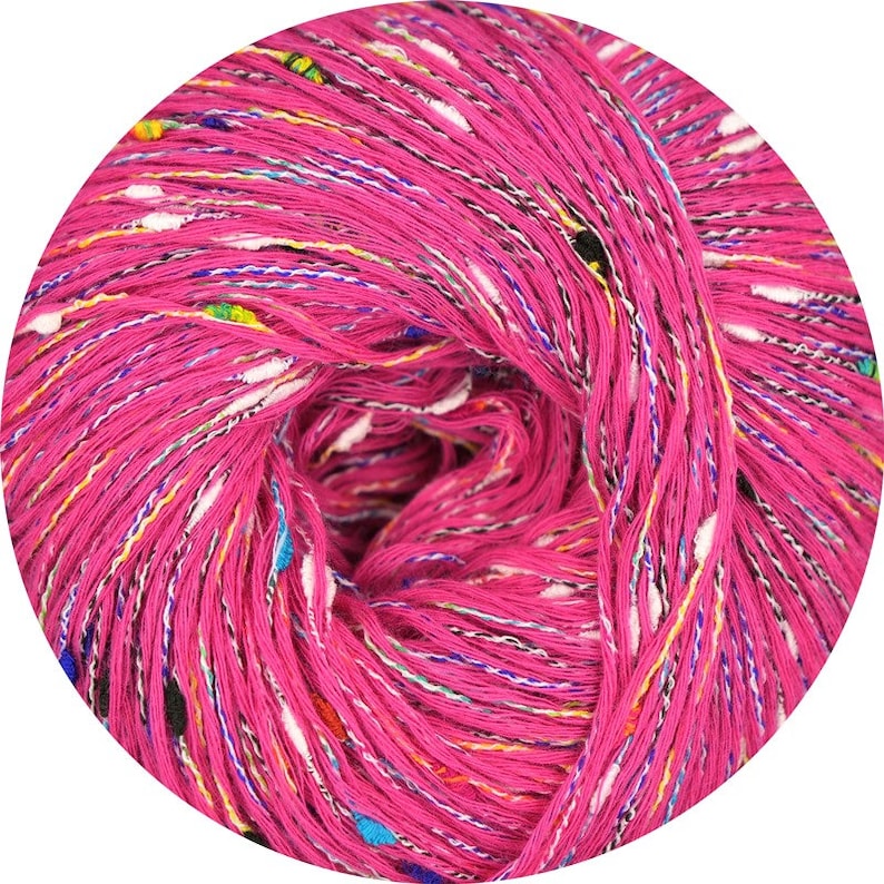 NEU: Wolle Linie 524 Konfetti von ONline Garne farbenfrohes Sommergarn F/S 2024 NEU 003 pink color