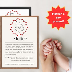 Mother&#39;s Day Gift Grandma Gift Personalized Gift Mother&#39;s Day Minimalist Poster Personalized Poster