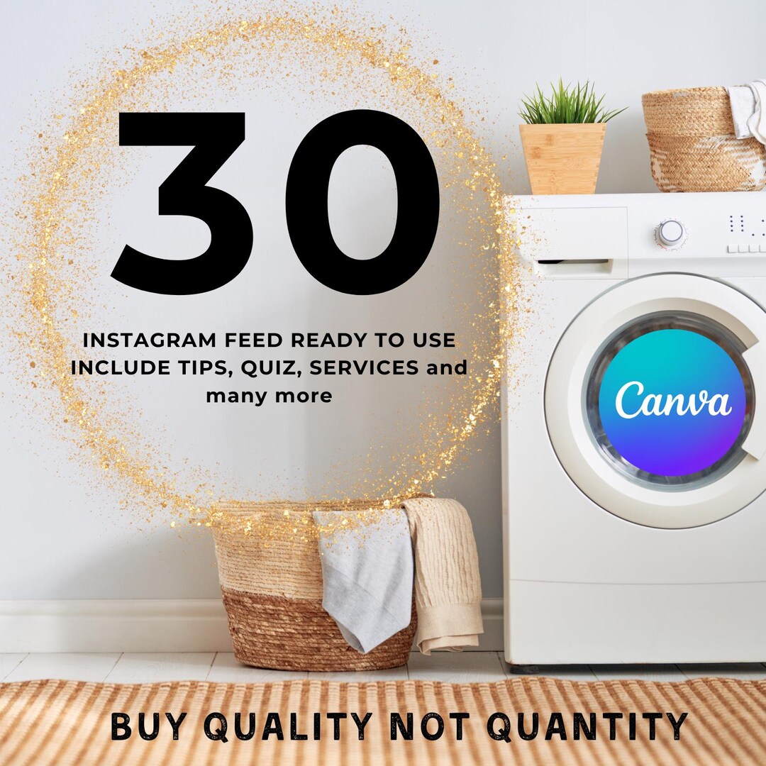 Canva Template Instagram Templates for Laundry Business Template ...