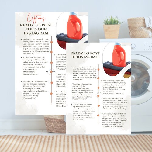 Canva Laundry Template Dry Cleaning Instagram Template Social Media ...
