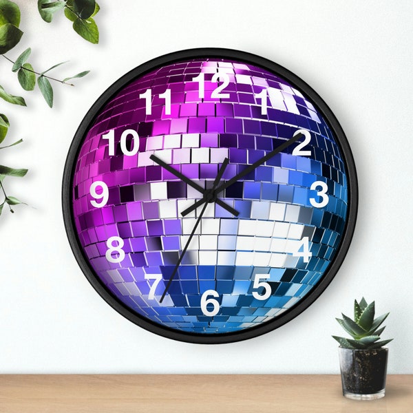 Disco Ball 10 inch Wall Clock