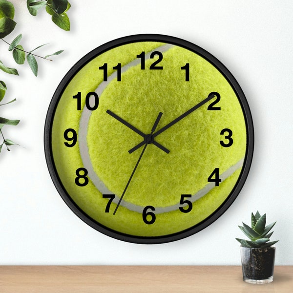 Horloge murale Balle de tennis, 25 cm (10 po.)