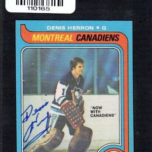 SIGNED Dennis Kearns 1979 OPC Hockey O-Pee-Chee Trading Card No. 76 -  Authentic Signature and Card 1979-80 Vancouver Canucks