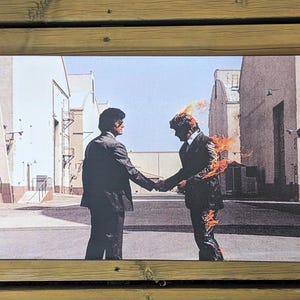 Impresión de Pink Floyd en lienzo ~23 x 14 pulgadas (59 x 35 cm) Ojalá estuvieras aquí