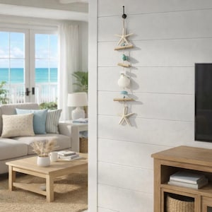 Driftwood and Starfish Coastal Wall Decor - Etsy