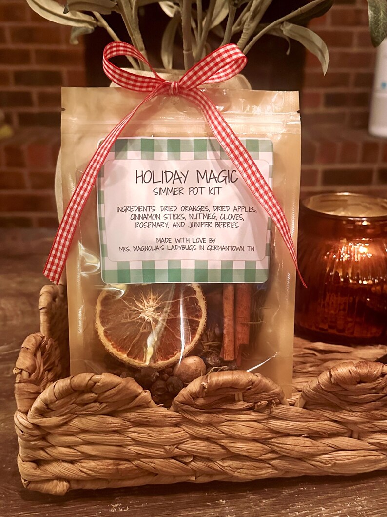Holiday Magic Simmer Pot Kit | Christmas Simmer Kit | Hancrafted | Cozy ...