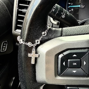 Adjustable  Steering Wheel Cross Charm