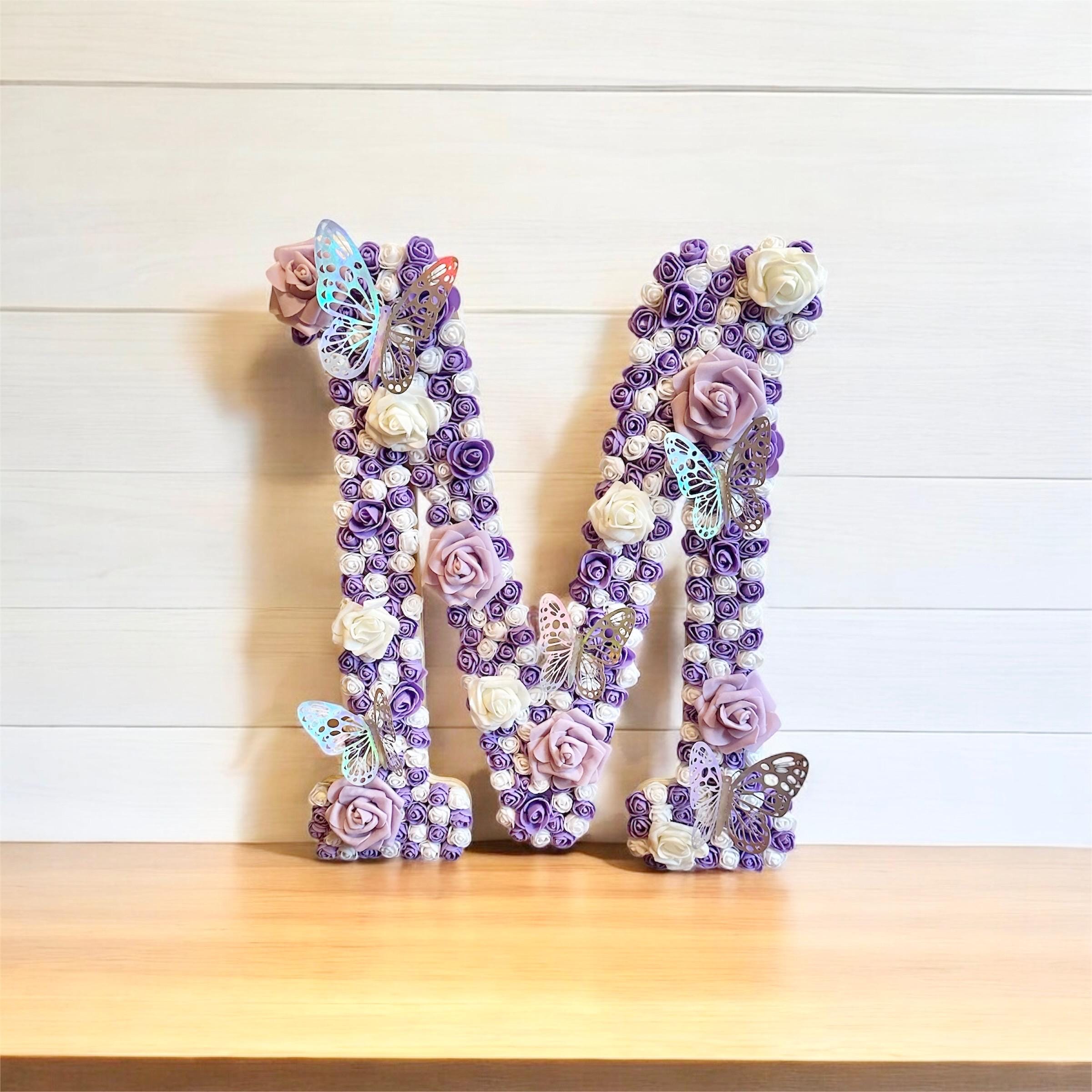 Customizable Flower letters for nursery, Flower letters, Nursery letters, Floral letters, New baby gift, Nursery decor, Girls decor