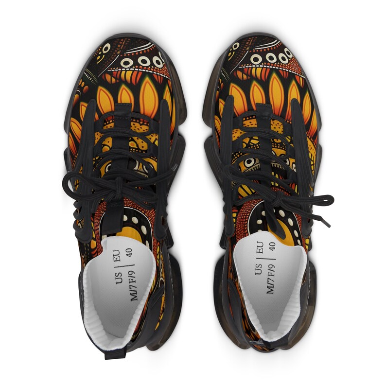 Taco Print Pattern Black Sneaker Shoes For Men Women main image 1