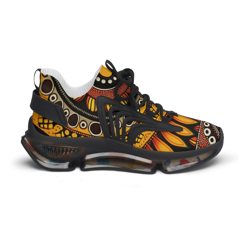 Taco Pattern Print Black Sneaker Shoes For Men Women