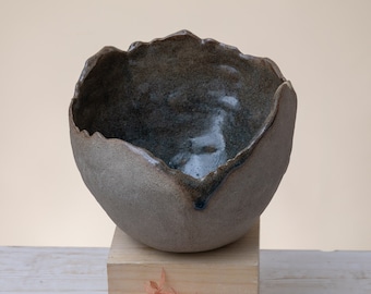Handmade Ceramic Vase | Textured Vase | Design Vase, Home Decor Vase | Brown Ceramic Vase | Sculptural Vase | Abstract Vase | Ceramic Vessel