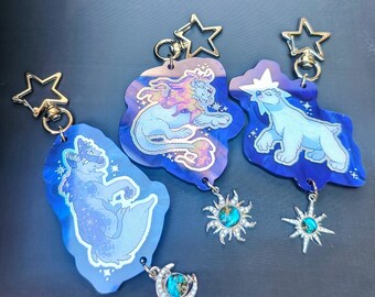 Pixel Constellation Animal Charms