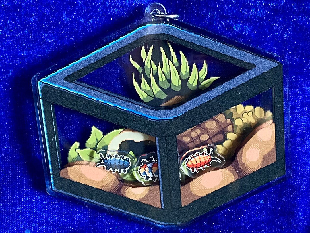 Party Mix Isopod Enclosure Pixel Shaker Charm Etsy