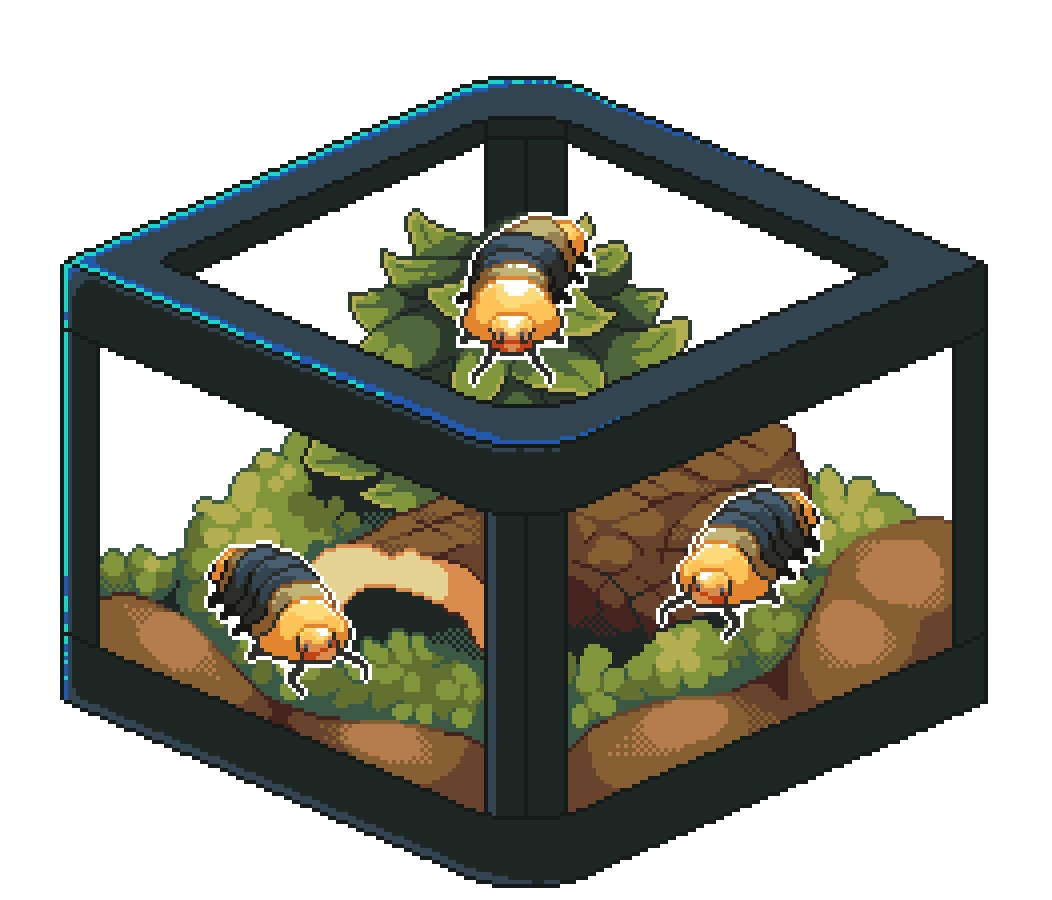 Rubber Ducky Isopod Enclosure Pixel Shaker Charm Etsy