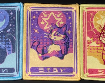 Tarot Cosmic Cats Iron on Patches