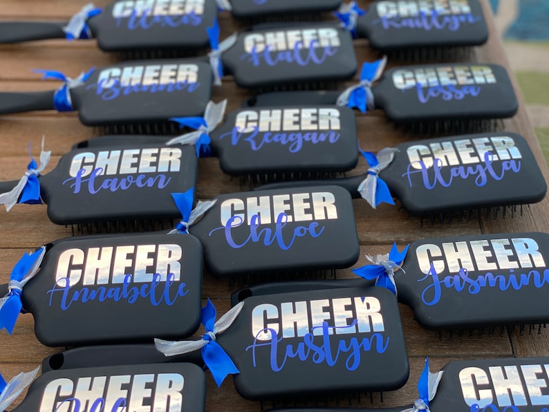 Choose from a variety of vibrant colors and enhancements to match your team's unique style and energy. Show off your team pride with customized logos and designs, making each brush a cherished keepsake.