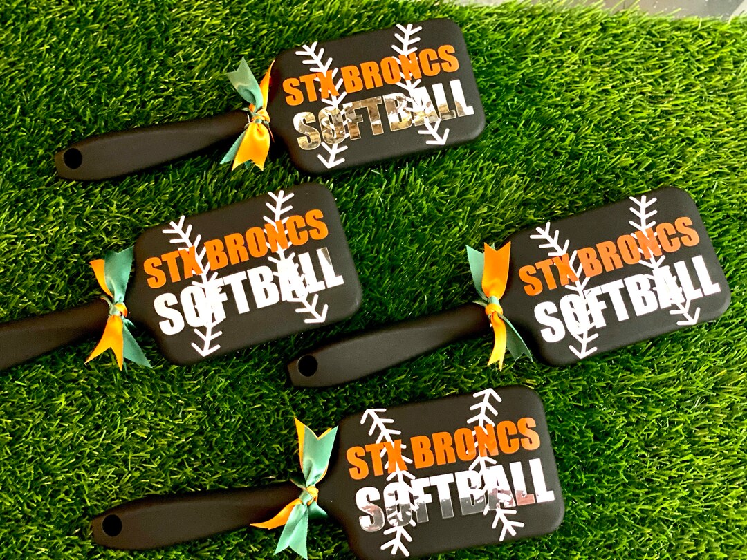 Personalized Softball Brush Hair Brush Softball Brush Custom Softball