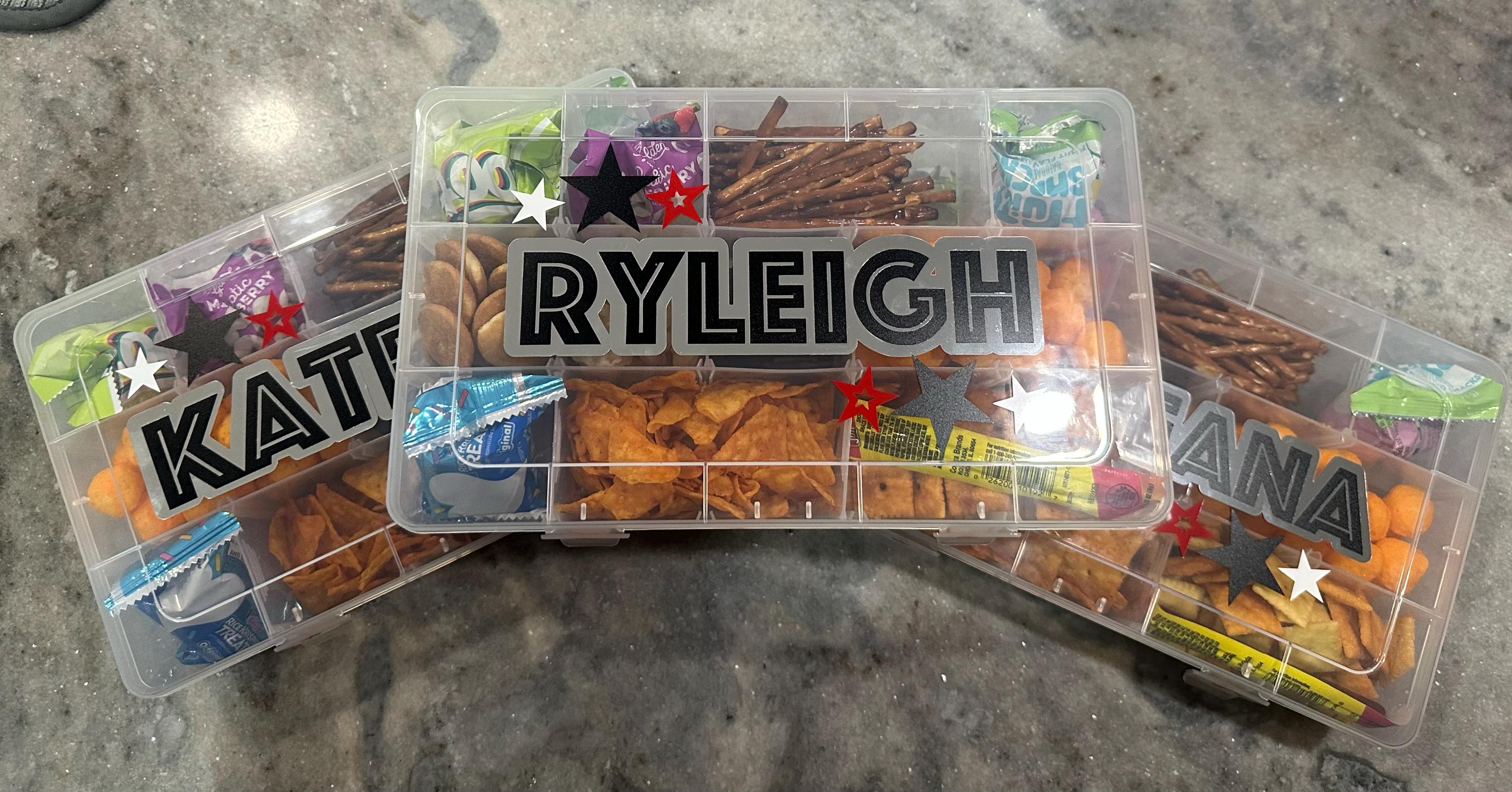 Personalized Cheer Snackle Box: Custom Snack Organizer for Cheerleaders ...