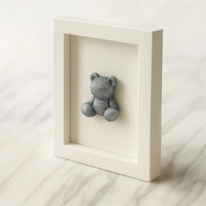Silver Gummy Bear Pop Art 3D Resin Sculpture Wall hanging Wall Art Resin Kids Room Decor Modern Galery Framed Candy Decor 10 x 15&#39;