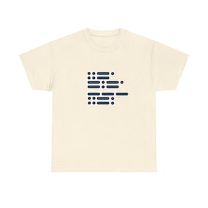 Effoff Morse Code Pattern Tee | Minimal Dot Dash Design