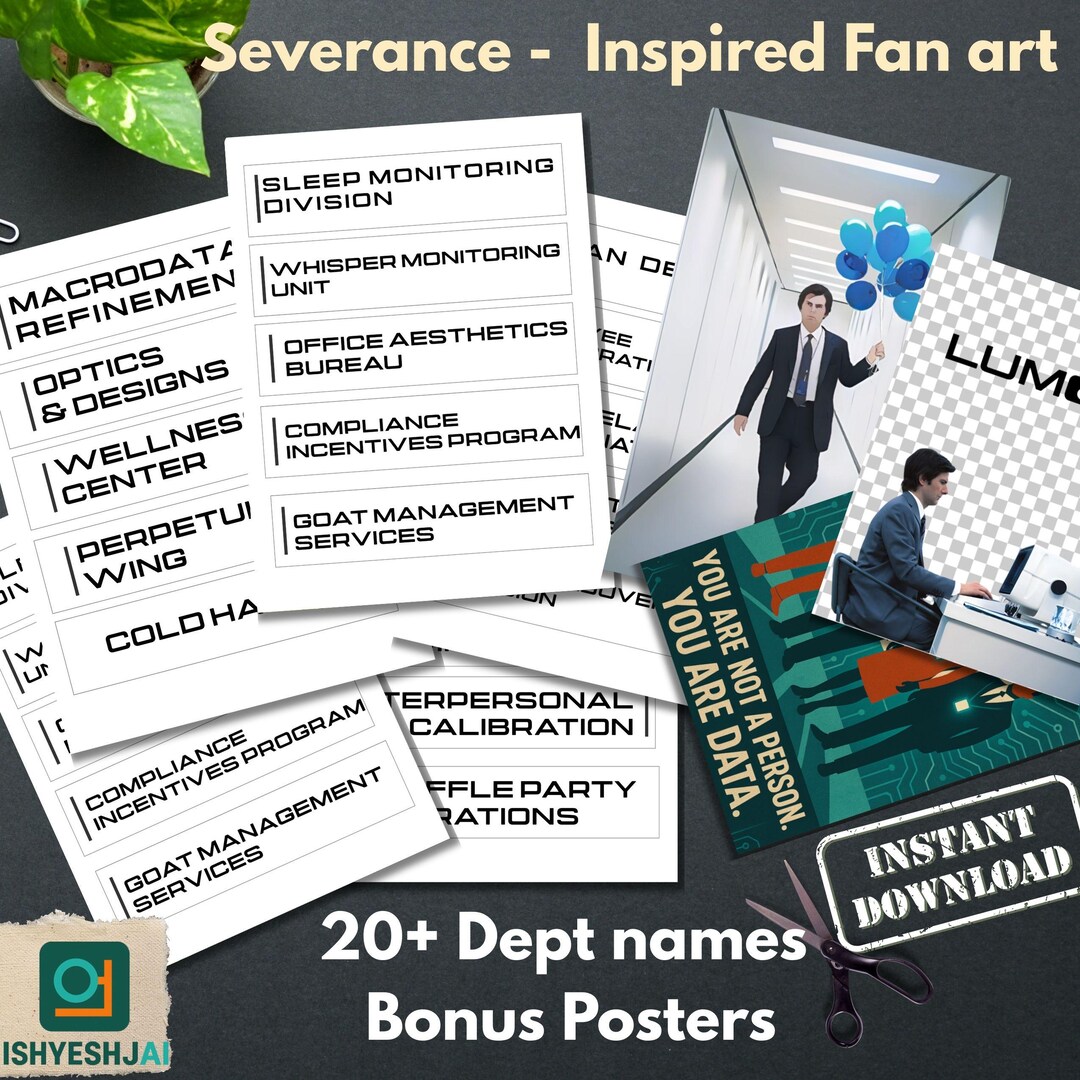 Severance TV Show Fan Art: Lumon Department Signs + Bonus Posters ...