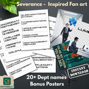 Severance Signs EXTENDED 20+ Signs EXTENDED  (Printable) + Bonus Lumon Posters | Fan Art for Severance TV Show Lovers