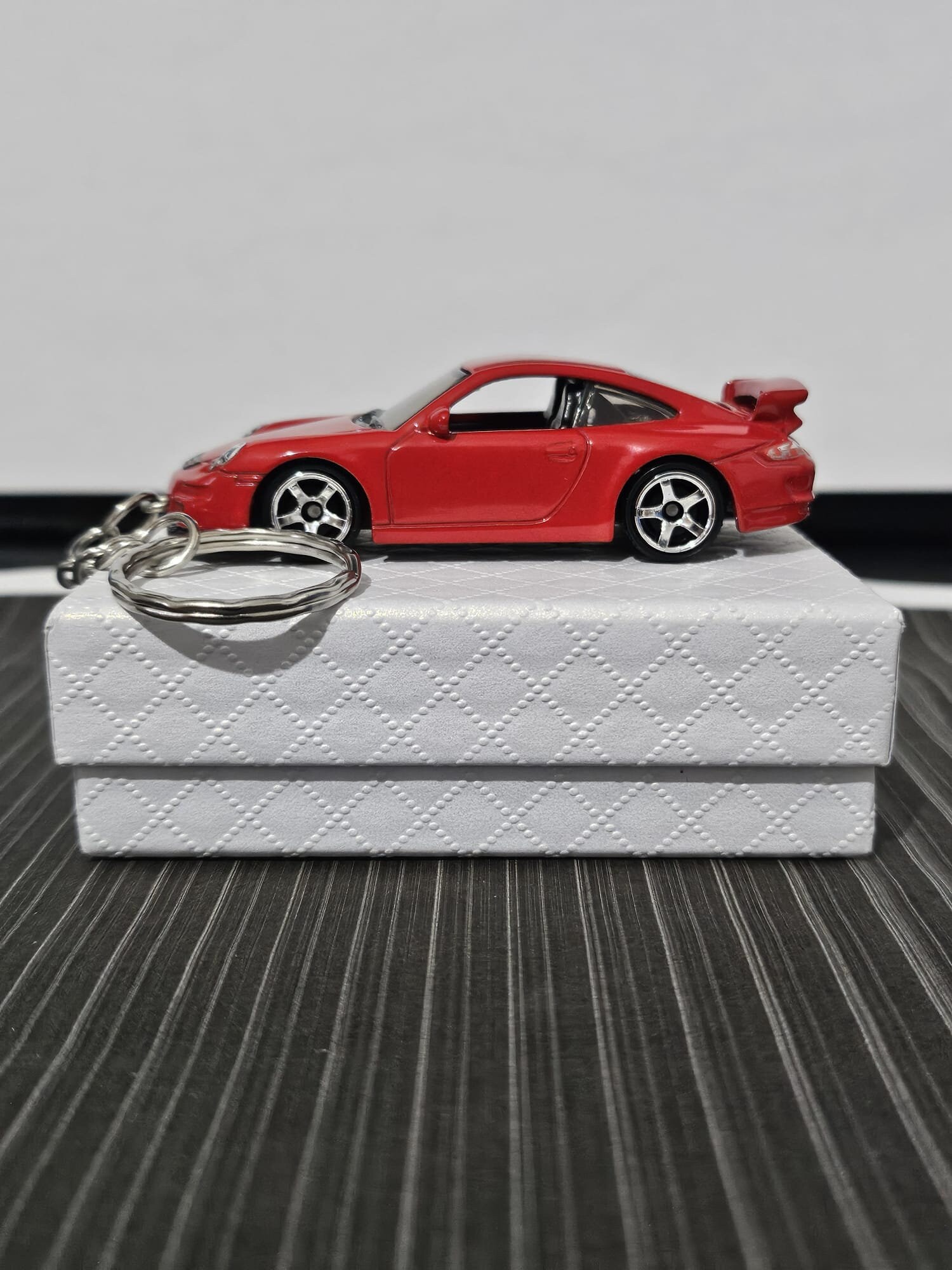 Schlüsselanhänger – Porsche 911 S blutorange - 20.9-2