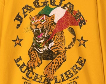 Jaguar Lucha Libre Fleece Sweatshirt, Mexico City Wrestling