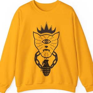 Hip Cat Fleece Sweatshirt Crazy Unpredictable