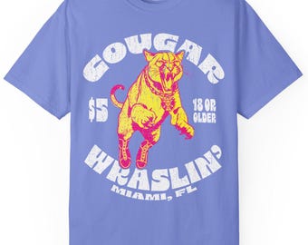 Cougar Wrestling Comfort Colors Relaxed Fit Softy Tee, Funny Dating Top