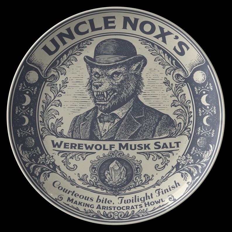 Werewolf Musk Polymer Plate, Uncle Nox’s Salt Gothic Decor, Spooky ...